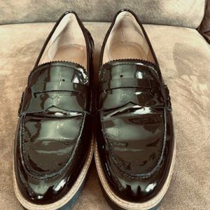 Franco Sarto Patent Leather Penny Loafers